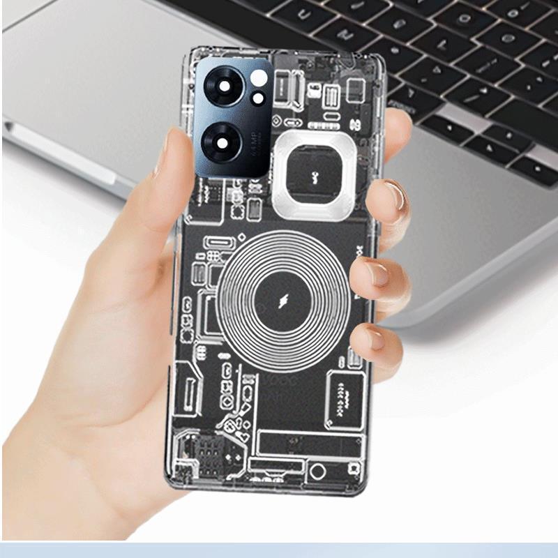 适用OPPOReno7/Pro塑料后盖替换