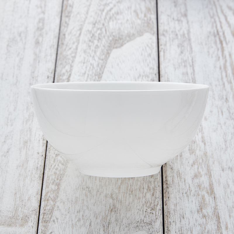 隆达骨瓷家用纯白米饭碗无铅微瑕