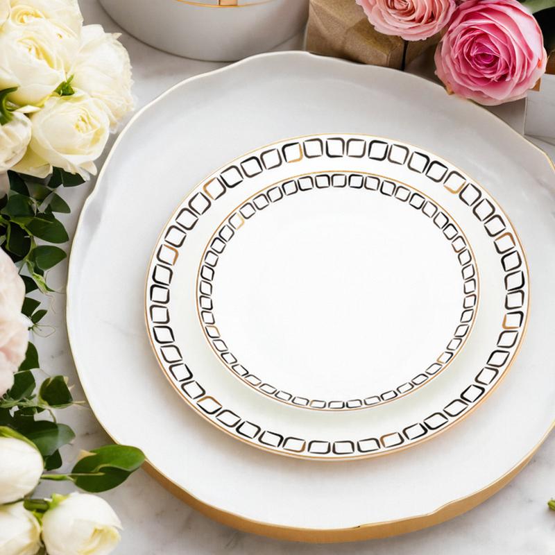 隆达骨瓷家用菜盘餐盘小盘子鱼盘