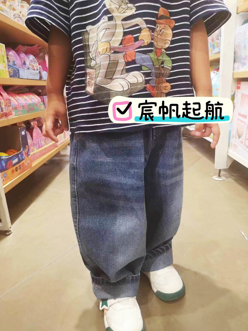 儿童牛仔裤男童春款裤子小童秋季裤子