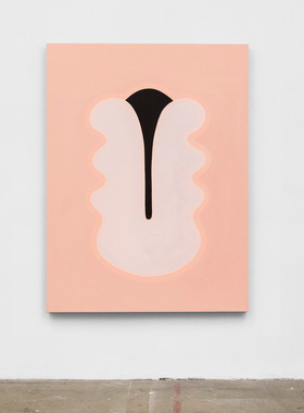 umbluela 韩式现代简约装饰画卧室粉红色块壁画工作室小众艺术画