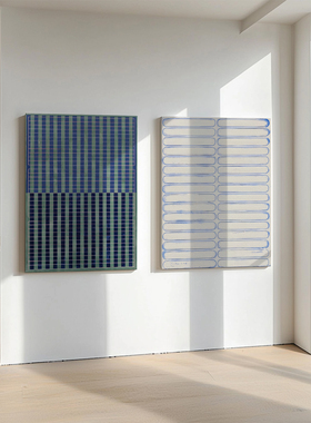 umbluela 简约现代抽象极简装饰画客厅玄关竖版壁画小众单幅挂画