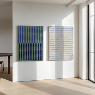 umbluela 简约现代抽象极简装饰画客厅玄关竖版壁画小众单幅挂画