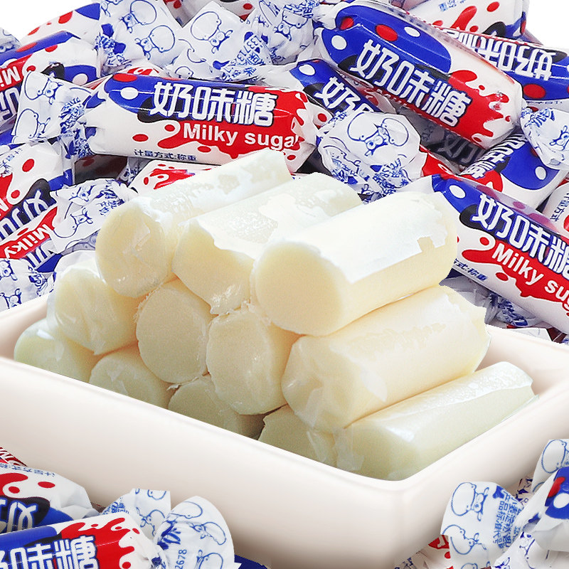 【约170颗/斤】牛奶糖喜糖软糖礼包休闲零食糖果整箱300颗奶糖果