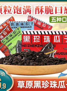 大千喜黑珍珠五口味组合装一箱精选瓜子黑鸭味瓜子小包装混合型