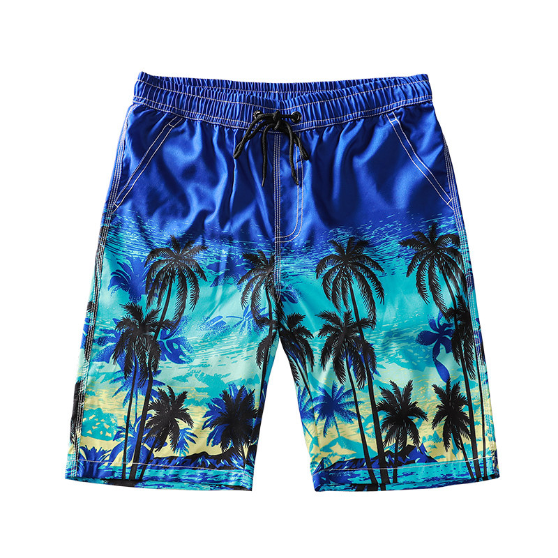夏季男士休闲运动五分短裤薄款椰树印花沙滩裤速干宽松大码大裤衩|ruв категории Мужская одежда, брюки - от Buy2taobao.com для оказания профессиональной услуги покупки агента Taobao