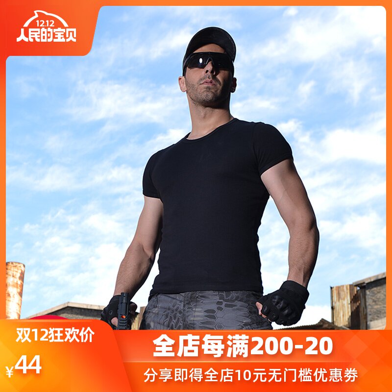 夏季特种兵短袖t恤男健美健身紧身半袖纯棉圆领弹力战术511体恤07在类目 男装, T恤中 - 来自Buy2taobao.com提供专业的淘宝代购服务