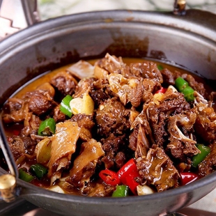 谷鸭火锅湖北特产加热即食酱鸭啤酒鸭酒店特色半成品预制菜食材