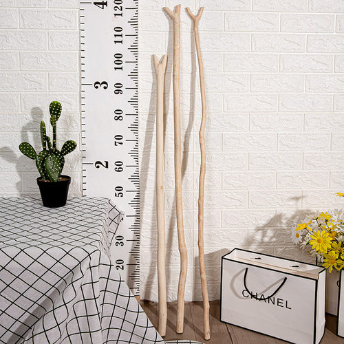 实木晾衣叉山茶家用服装店