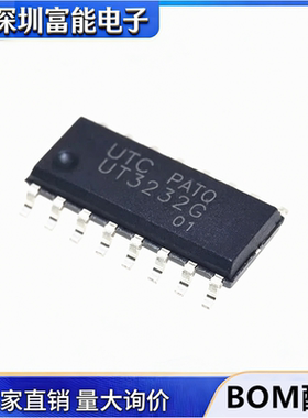 原装正品 UT3232G-S16-R SOP-16贴片 接口RS232电平转换IC 芯片