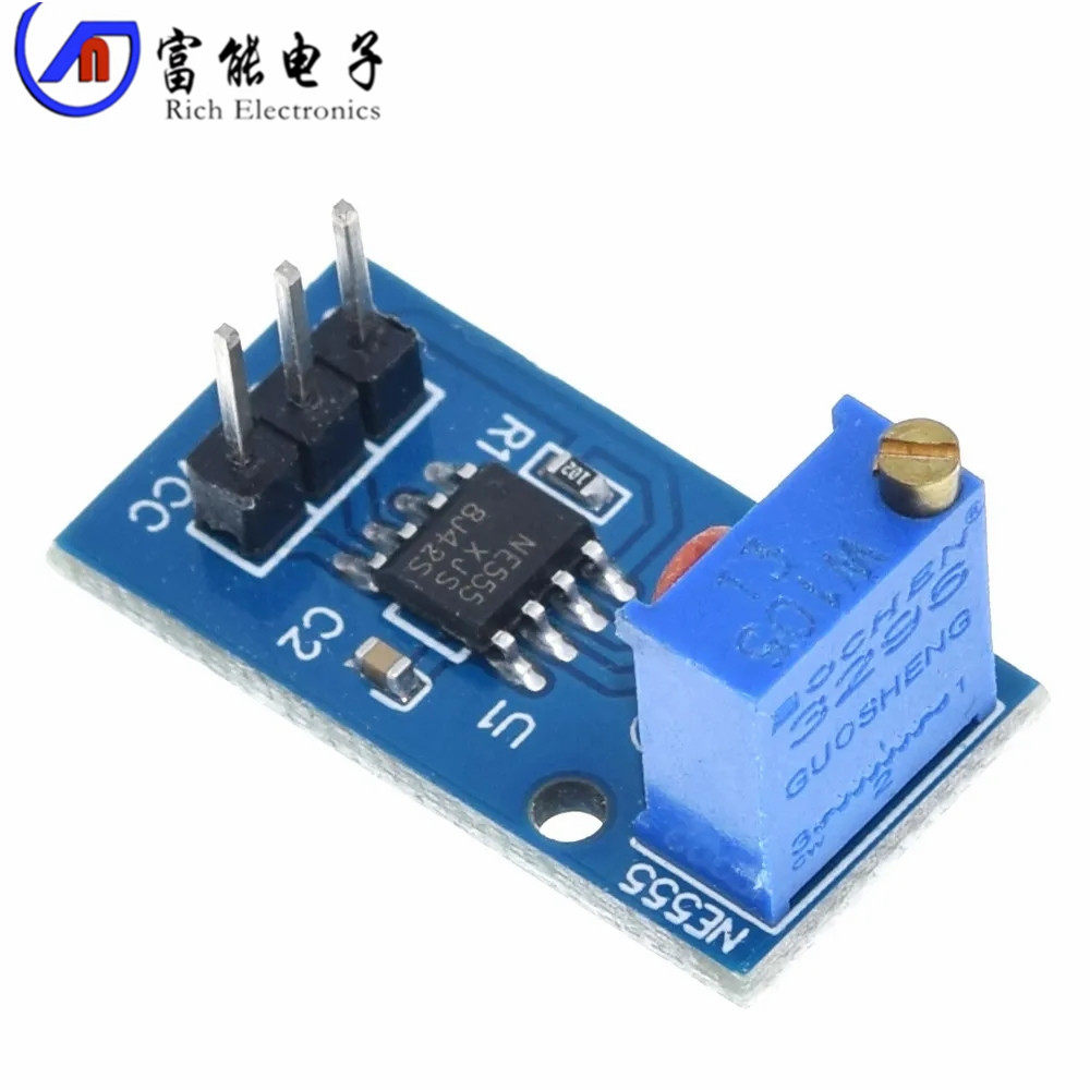 ne555脉冲发生器 方波矩形波 小型信号发生器模块 频率可调 跨境
