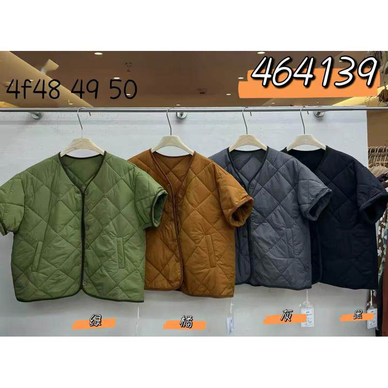 We家464139冬季大码V领上衣明线