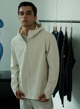 男士户外防水防风百搭休闲夹克连帽外套