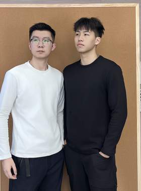 ReMake “双面鹅绒圆领长袖”打底百搭长袖男士拒水90鹅绒打底