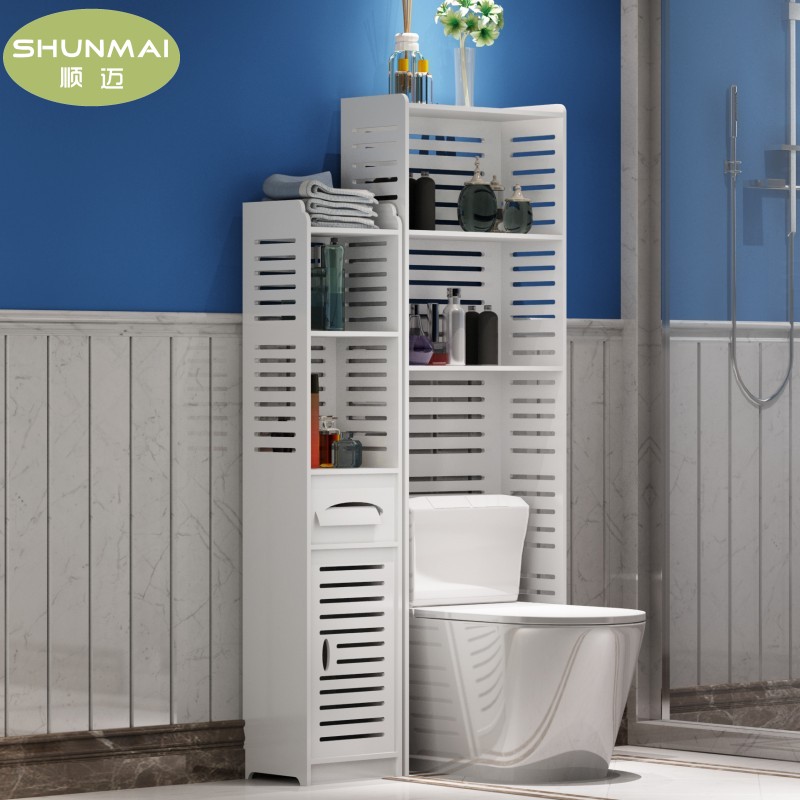 马桶置物架落地卫生间厕所多功能浴室收纳架免打孔置地式桶收纳架|ruв категории жилой мебели, рама тип, полка/стойка - от Buy2taobao.com для оказания профессиональной услуги покупки агента Taobao