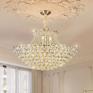 轻奢水晶吊灯客厅灯具现代后现代欧式 餐厅主灯 豪华大气别墅新款
