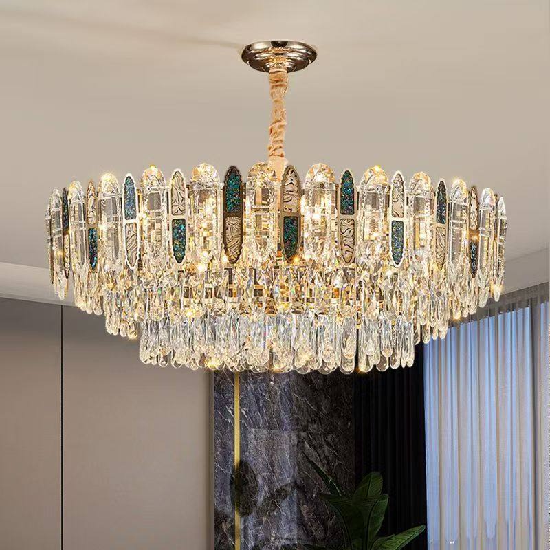 轻奢水晶吊灯客厅主灯现代简约奢华大气别墅餐厅卧室贝壳吸顶灯具,家装灯饰光源,客厅吊灯,淘宝优惠券,粉丝福利购,淘宝优惠卷