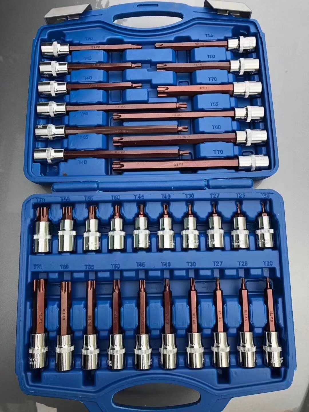 汽机修旋具头套筒批头内六角棱H5-19梅花M5-16花型T20-70加长20cm