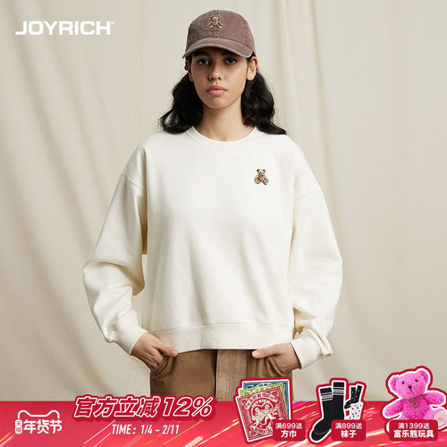 JOYRICH圆领刺绣卫衣男女