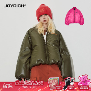 JOYRICH冬季男女款美式复古高充绒量飞行员气球羽绒服厚外套