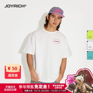 男女同款 圆领T恤25春秋新款 街头宽松休闲涂鸦短袖 JOYRICH美式