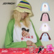 25春秋T恤男女同款 JOYRICH美式 街头天使印花宽松休闲插肩长袖
