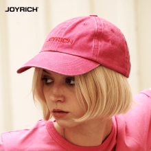 JOYRICH复古做旧水洗LOGO软顶棒球帽子可调节男女春夏新款鸭舌帽