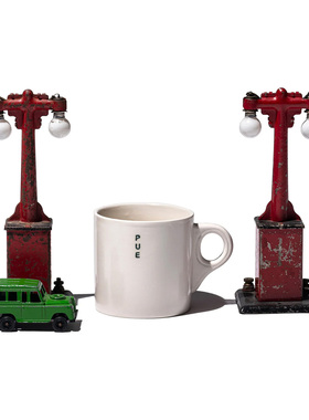 新款日本PUEBCO陶瓷马克杯简约复古水杯旅行正口杯茶杯咖啡杯