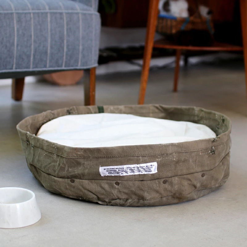 日本puebco复古帐篷布宠物床罩