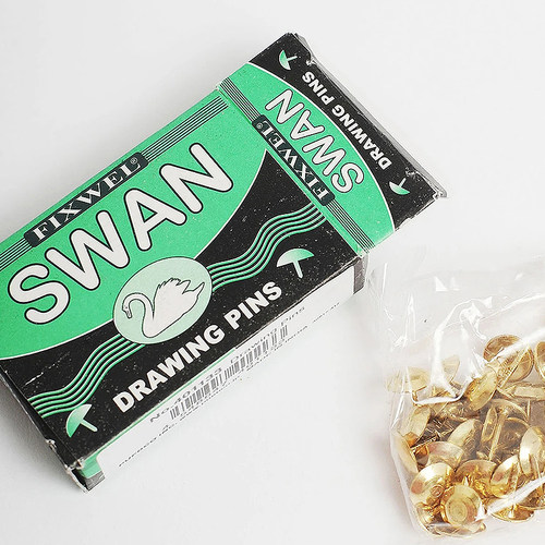 日本进口puebco复古金色图钉按钉泡不锈钉装饰钉仿古钉包邮