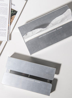 进口日本PUEBCO工业风金属纸巾盒抽纸盒架卫生间壁挂式擦手纸盒