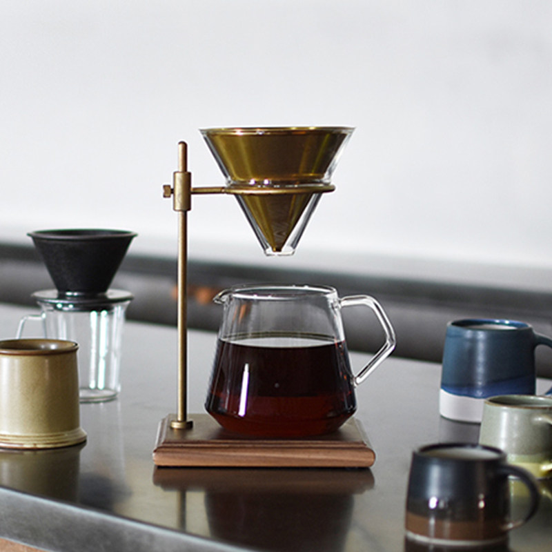 零选 日本进口KINTO经典黄铜手冲咖啡壶金属滤杯玻璃量杯咖啡套组|ruв категории посуда, кофе, кофейник - от Buy2taobao.com для оказания профессиональной услуги покупки агента Taobao