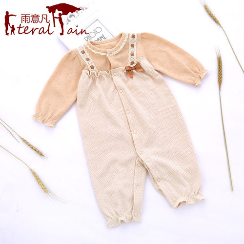 可爱春秋超萌假背带裤连体衣服