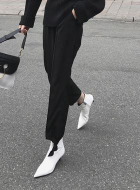 【LAMBO独家】修饰腿型 别致打结西裤