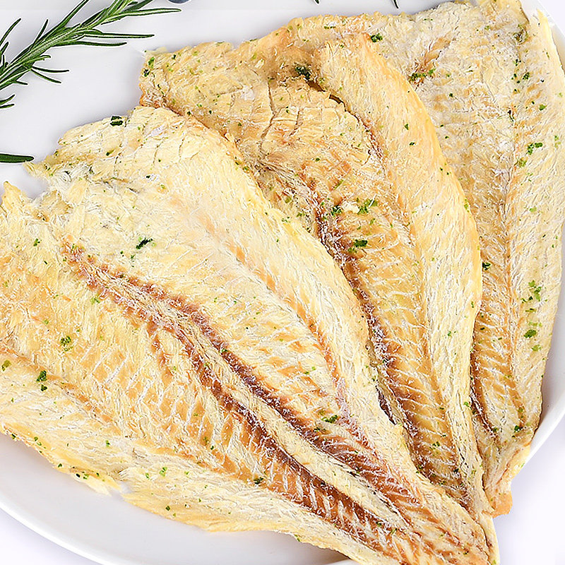 赶海弟香烤鳕鱼片即食手撕碳烤熟鱼片干鱼排海味休闲零食小吃120g