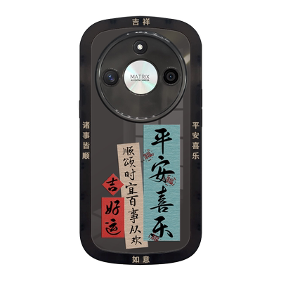 适用透黑荣耀x50/x40/x30手机壳