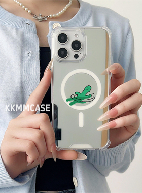 适用于苹果磁吸镜面手机壳iPhone13ProMax硬壳14ProMax情侣华为Mate60新款14Plus全包三星GalaxyS25+防摔