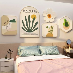 卧室房间小摆挂件布置电视机背景墙装 饰品壁画3d自粘贴纸上方民宿