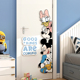 儿童房间墙面装 饰遮丑房门贴挂牌卧室床头布置卡通米奇墙饰墙贴画