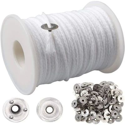 61 Meters/Roll Cotton Cores Braided Wick Spool Candle Wicks