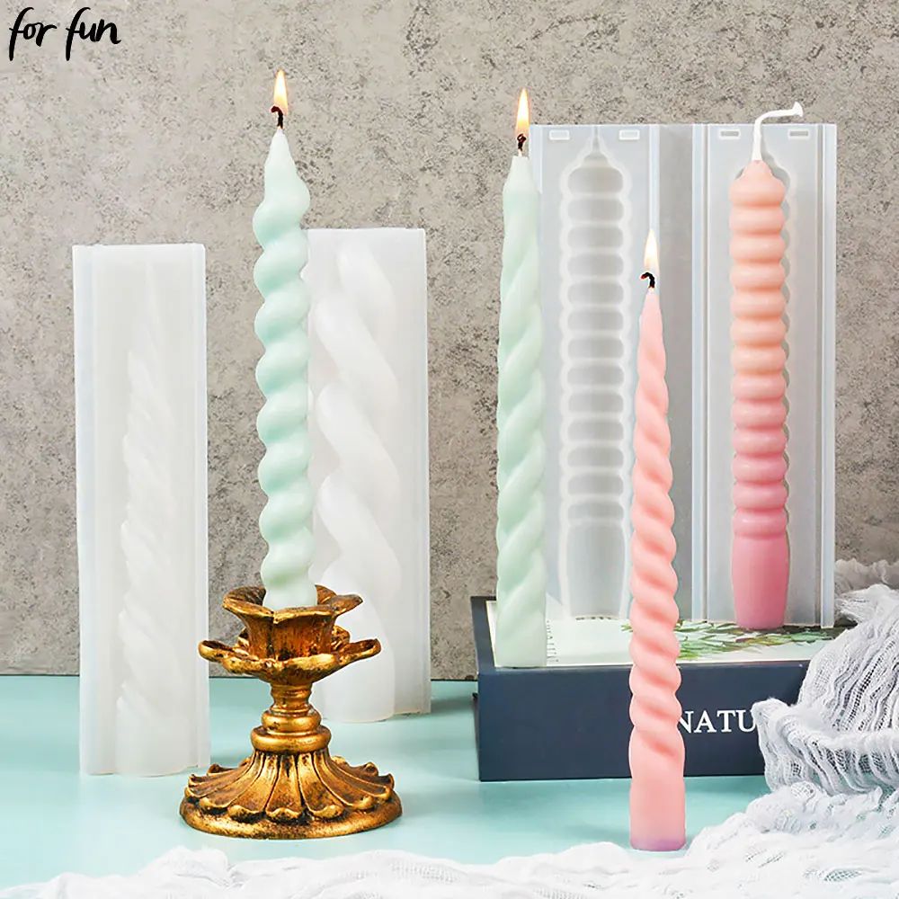 For fun DIY Long Strip Church Candle Mould Irregular Shape C