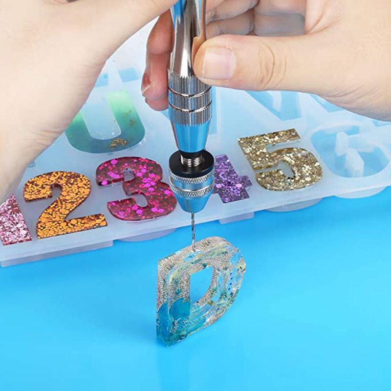 12Pcs Hand Drill Jewelry Tools Kit Pin Vise for Resin Castin
