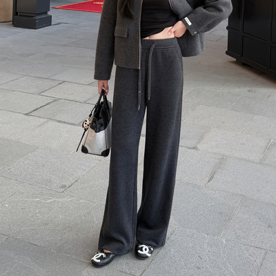 软糯易打理显瘦垂感直筒休闲裤