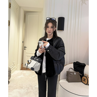 RUBBIT高端轻奢 皮毛一体拼接羽绒服外套 限量分享