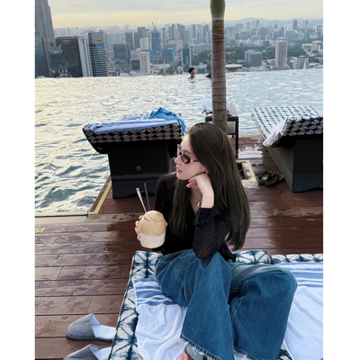 精致小资法式木耳边开衫