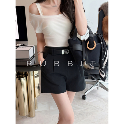 百搭宽松阔腿A字休闲短裤