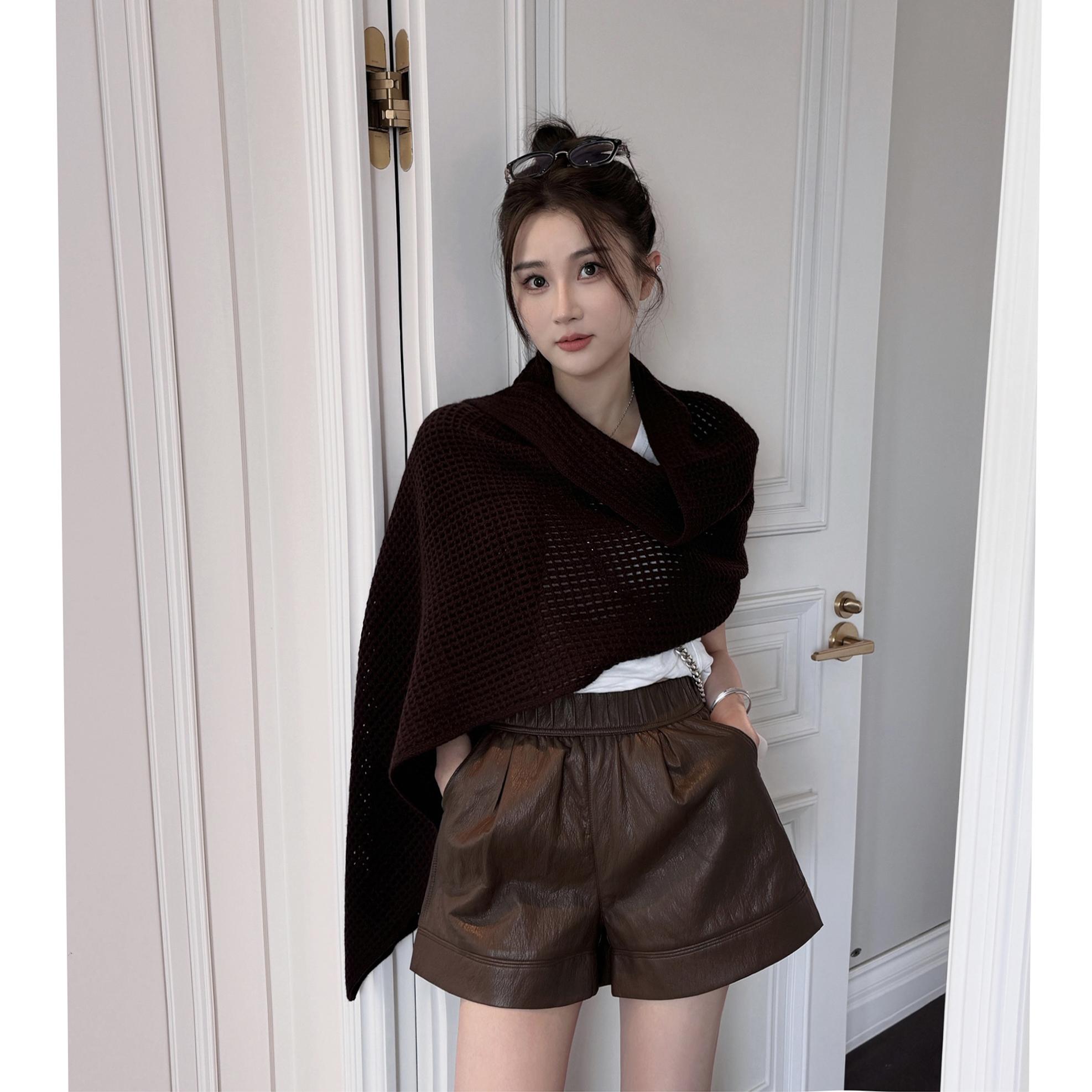 简约高腰显腿长休闲短裤四色