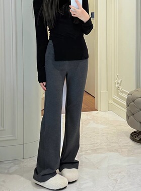 RUBBIT闭眼入！大长腿微喇磨毛提臀裤 显瘦百搭收腹运动休闲长裤