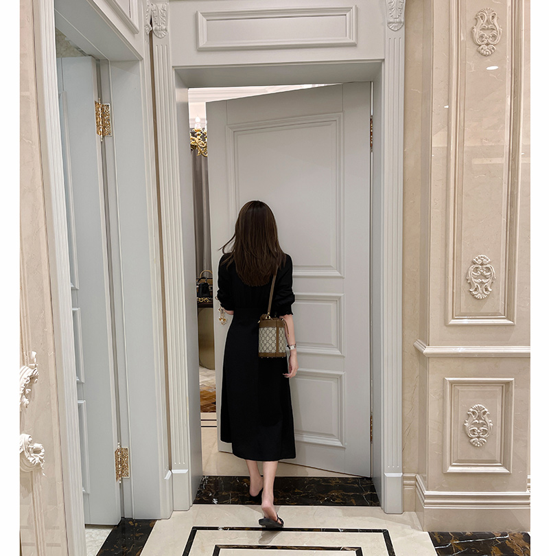 小众设计不撞款防晒七分袖连衣裙