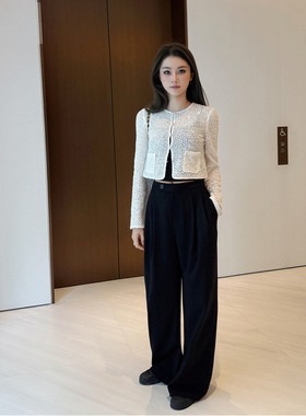 RUBBIT 气质名媛风亮闪闪针织开衫 轻薄透气显瘦百搭亮片小外套女